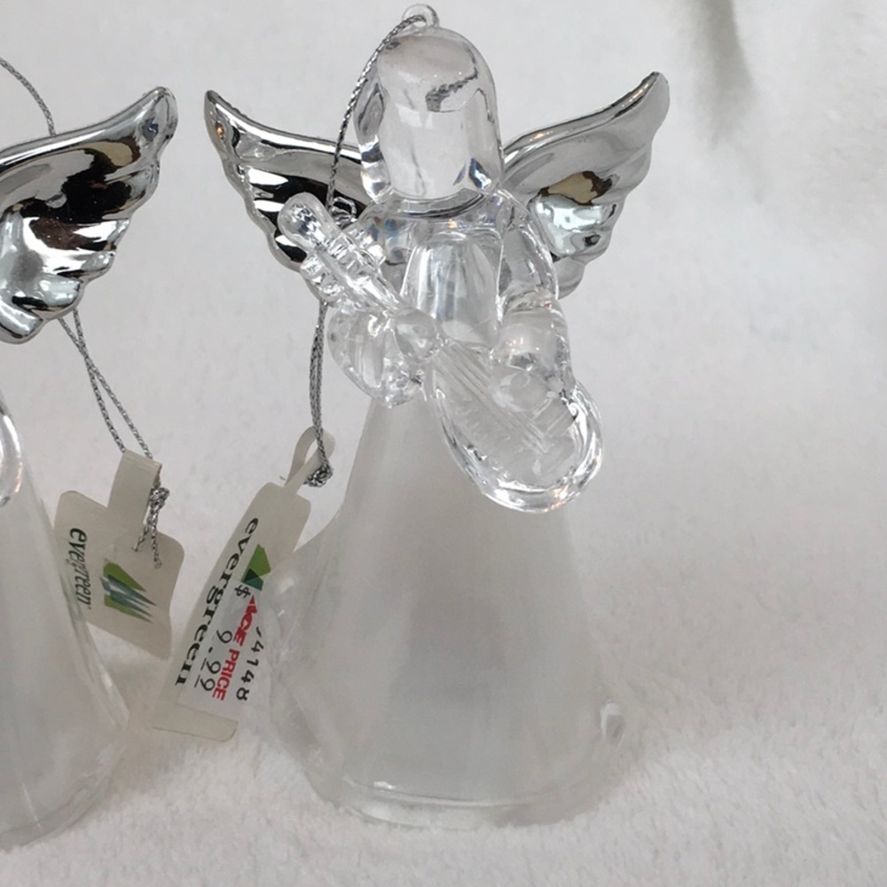 3 LED color changing acrylic Angel ornaments light up multicolor NWT - Picture 9 of 9